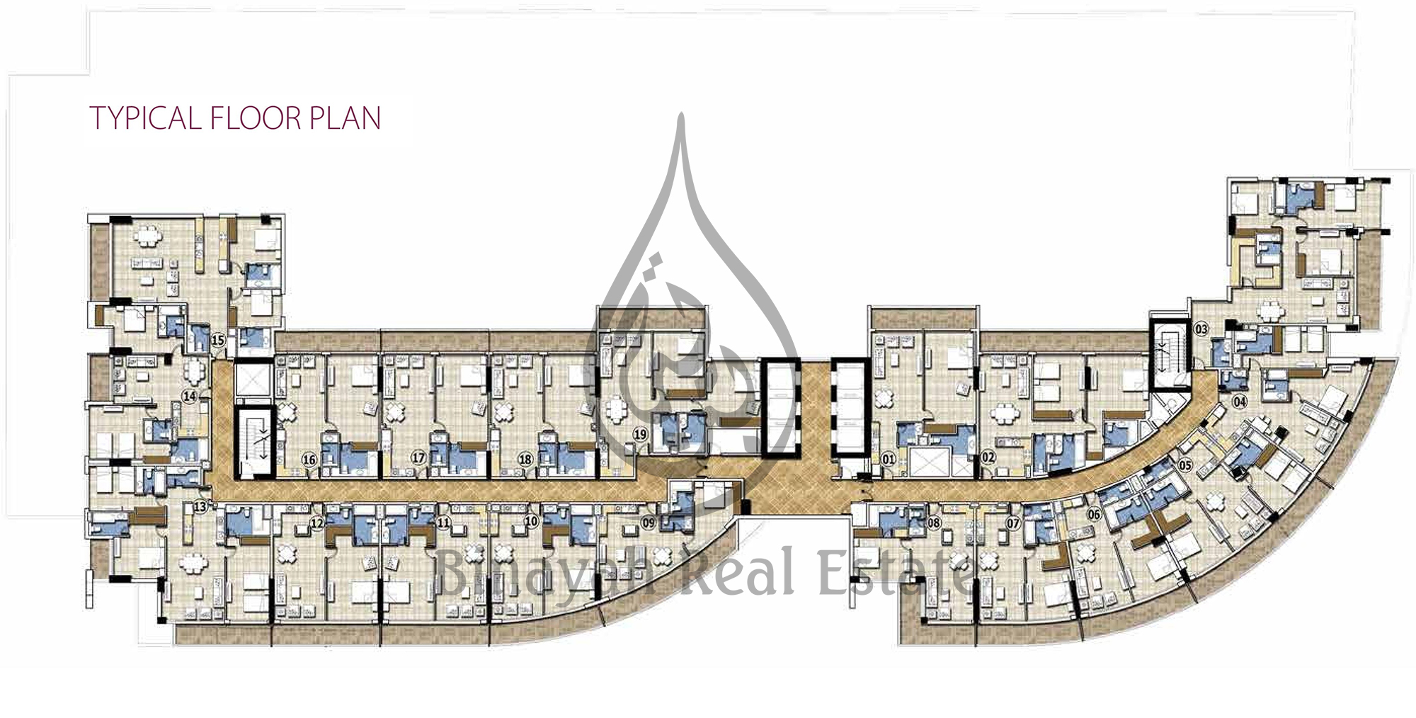 Business Bay Dubai Allure Typical Floor Plans