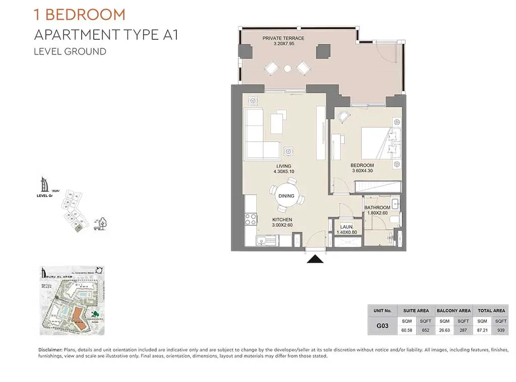 MJL-Jadeel-1BR-Type1-Ground-Level