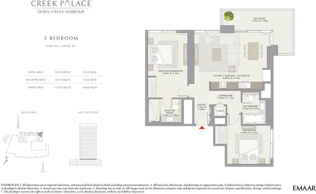 creek-palace-2BR-unit3