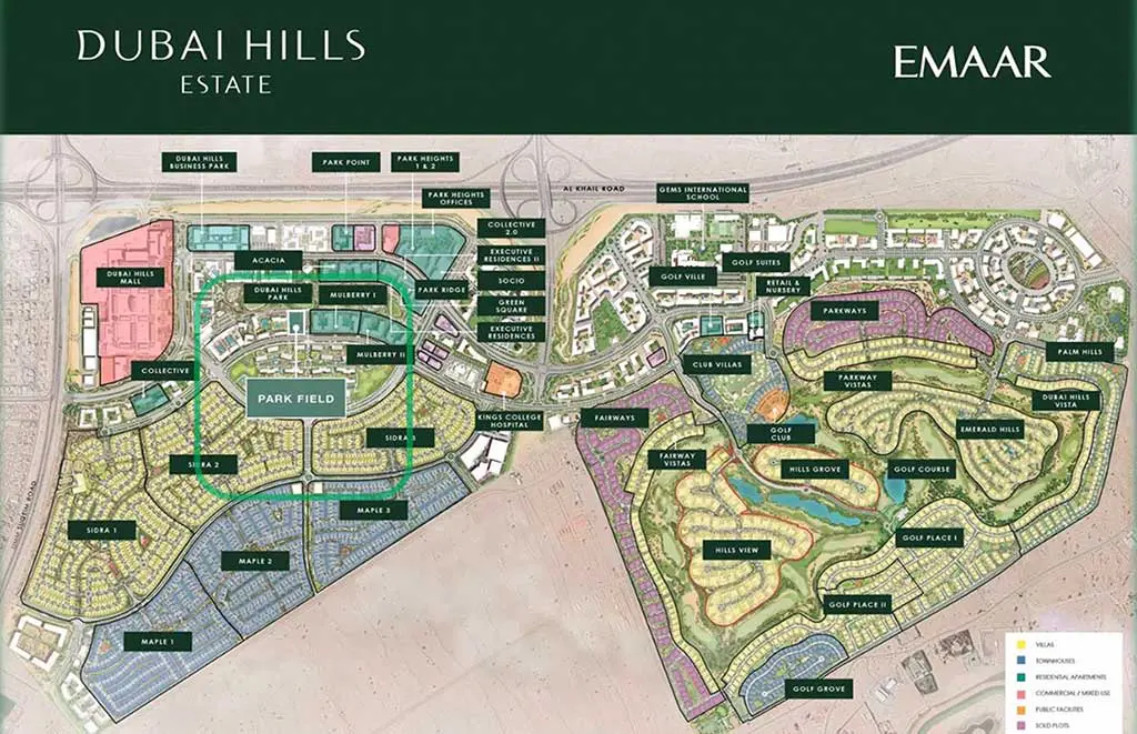 Park Field by Emaar Master Plan