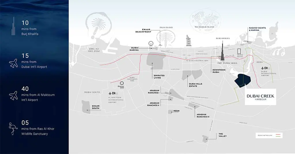 Creek Crescent Location Map