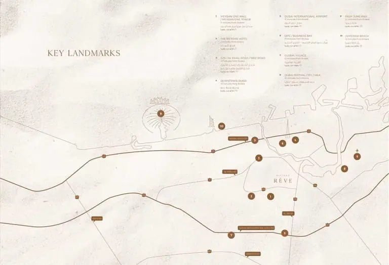 Riviera Reve Apartments Location Map