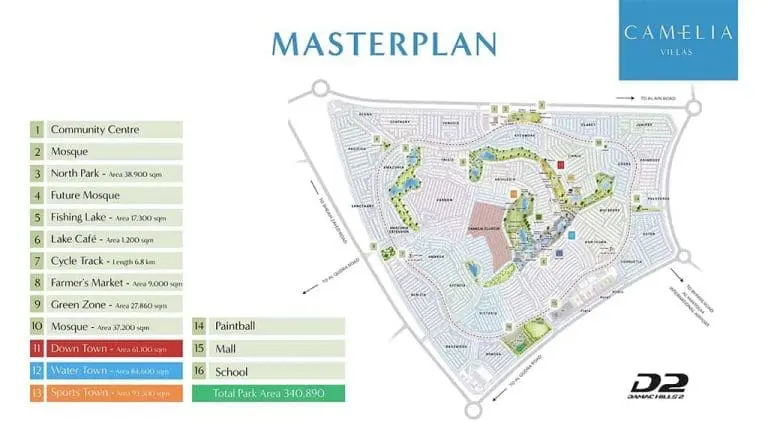 Camelia at Damac Hills Master Plans