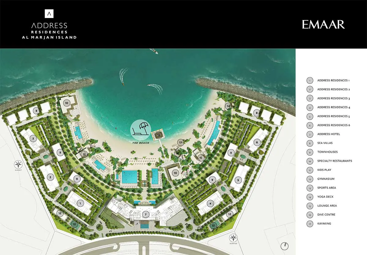 Emaar Address Residences at Al Marjan Island Master Plan