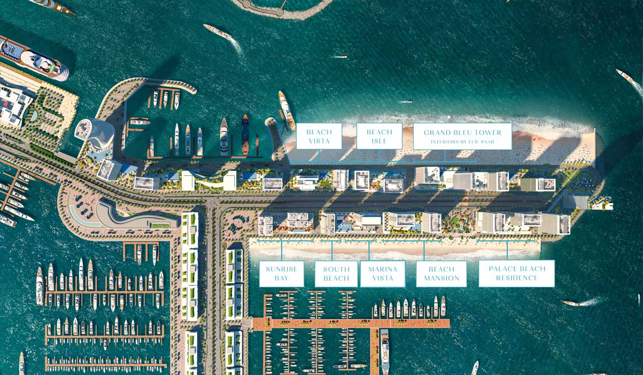 Emaar Beachfront Apartments for Sale & Rent at Dubai Harbour