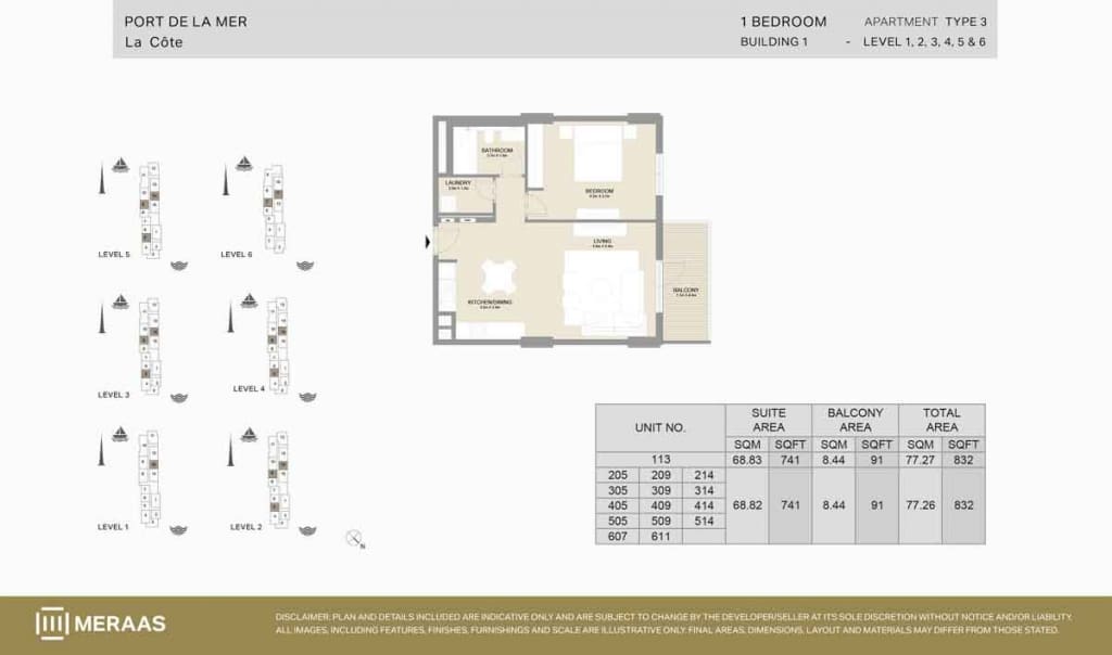 PDLM_FloorPlan-1Bed