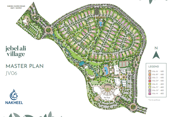 Jebel Ali Village Residence Master Plan