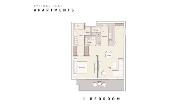 Ellington-House-at-Dubai-Hills-Estate-1BR-FloorPlan