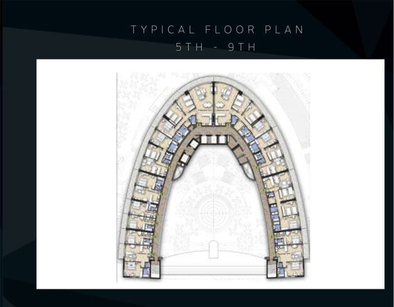 Bay’s Edge Typical Floor Plan 5th – 9th