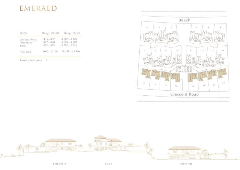 22 Carat Emerald Typical Layout Villa Floor Plans