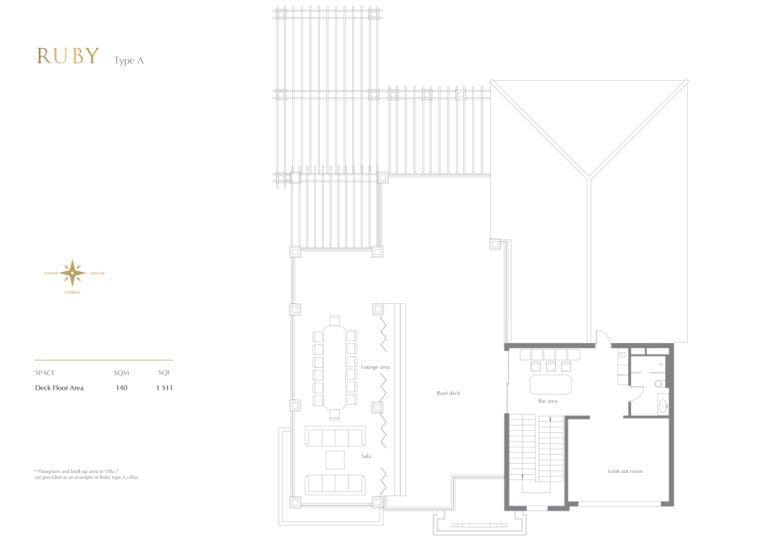 22 Carat Ruby Type A Deck Floor Plans
