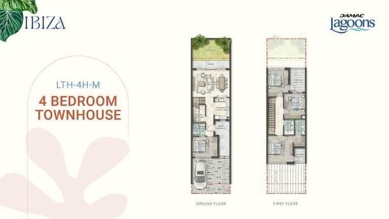 Ibiza 4 Bedroom Townhouse Floor Plans