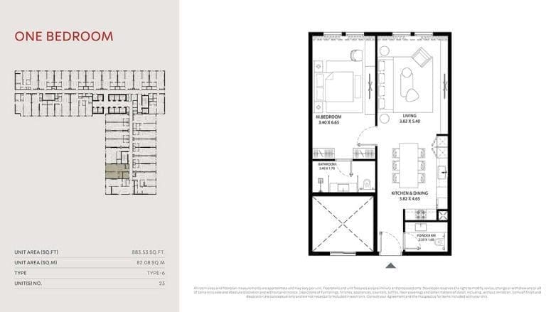 Mag 330 1 Bedroom Apartment Floor Plan 6
