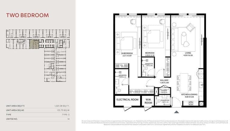 Mag 330 2 Bedroom Apartment Floor Plan 3