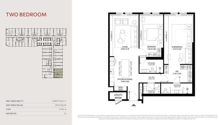 Mag 330 2 Bedroom Apartment Floor Plan 4
