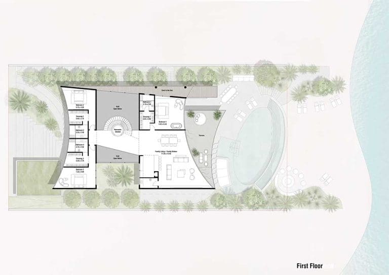 Zuha Island 3 Bedroom First Floor Plans
