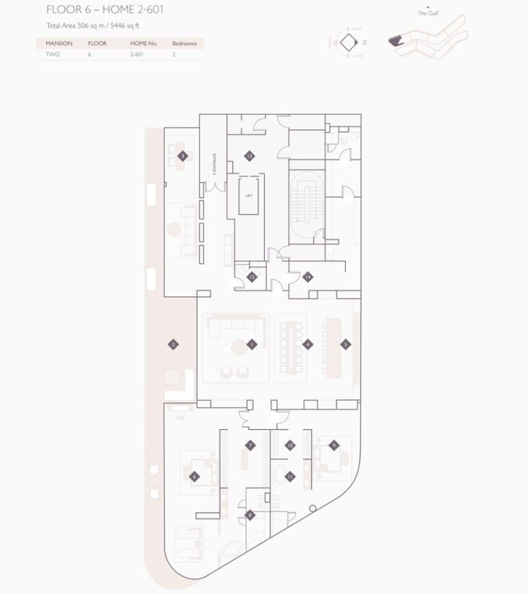 Alef Residences 2 Mansions – 601 Floor Plans