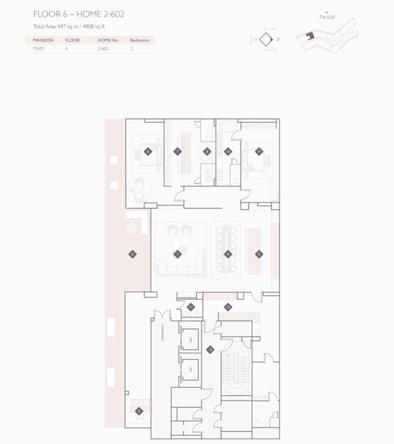 Alef Residences 2 Mansions – 602 Floor Plans