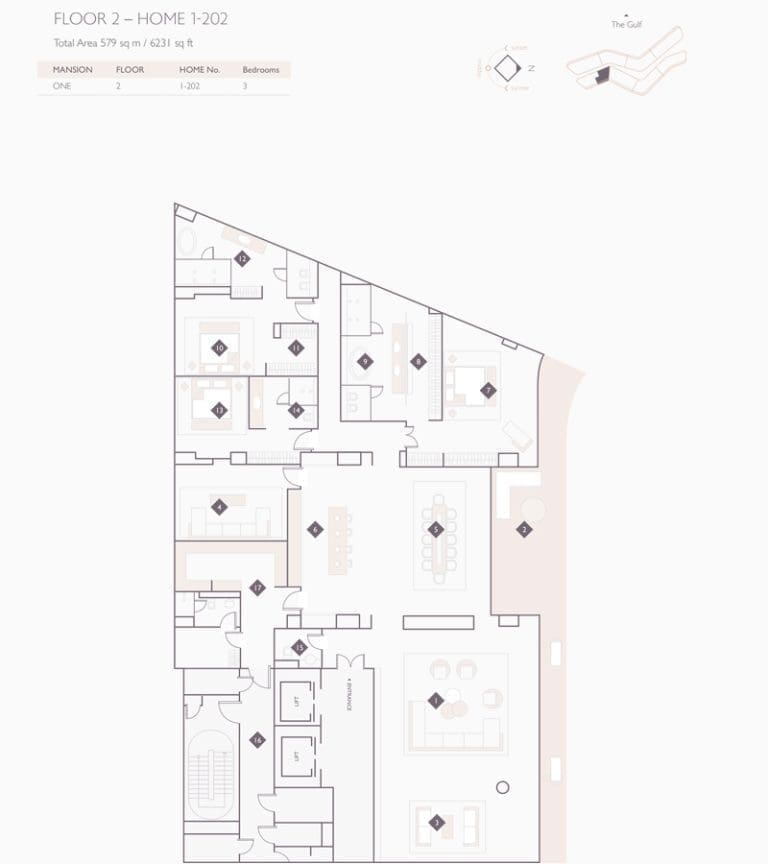 Alef Residences Mansions 1 – 202 Floor Plans