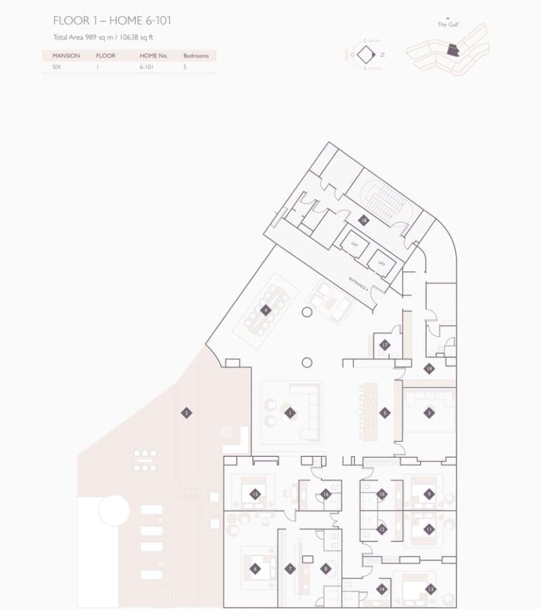 Alef Residences Mansions 6 – 101 Floor Plans