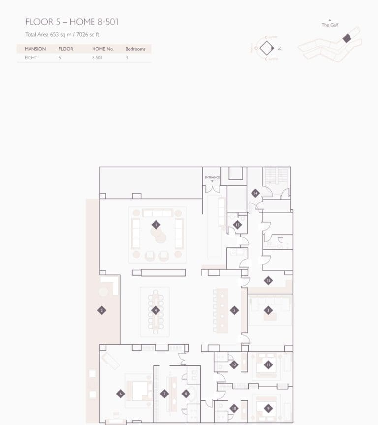 Alef Residences Mansions 8 – 501 Floor Plans