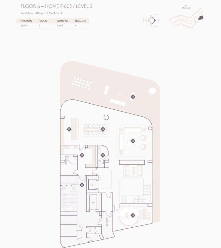 Alef Residences Mansions 7 – 602 Level 2 Floor Plans