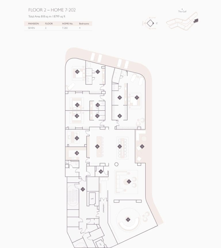 Alef Residences Mansions 7 – 202 Floor Plans