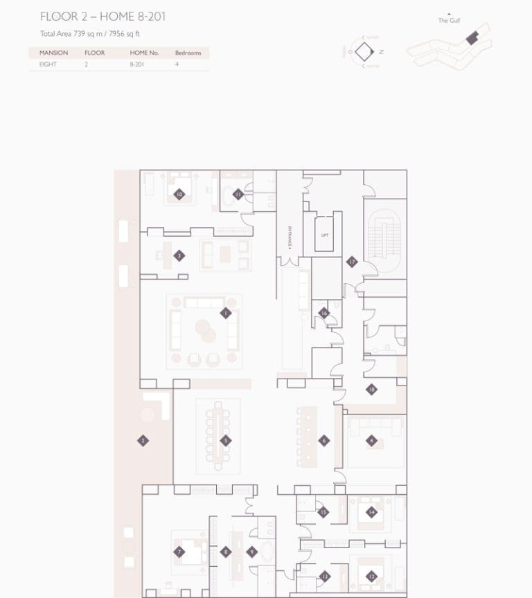 Alef Residences Mansions 8 – 201 Floor Plans