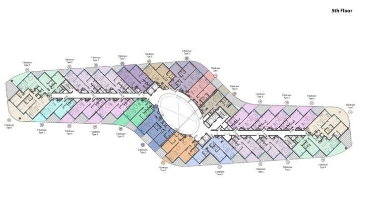 Mina Azizi 5th Floor Plans