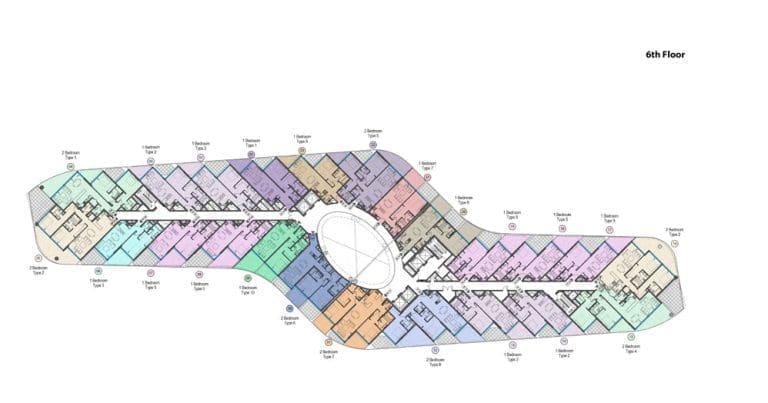 Mina Azizi 6th Floor Plans