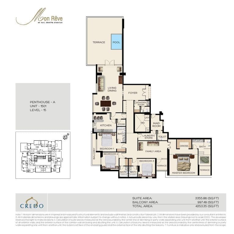 Mon Reve Penthouse A Floor Plans