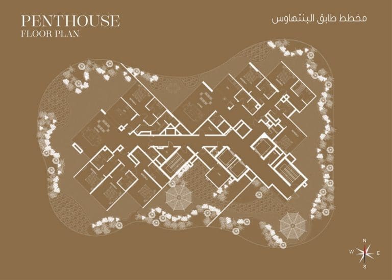 Azizi Royal Penthouse Floor Plan