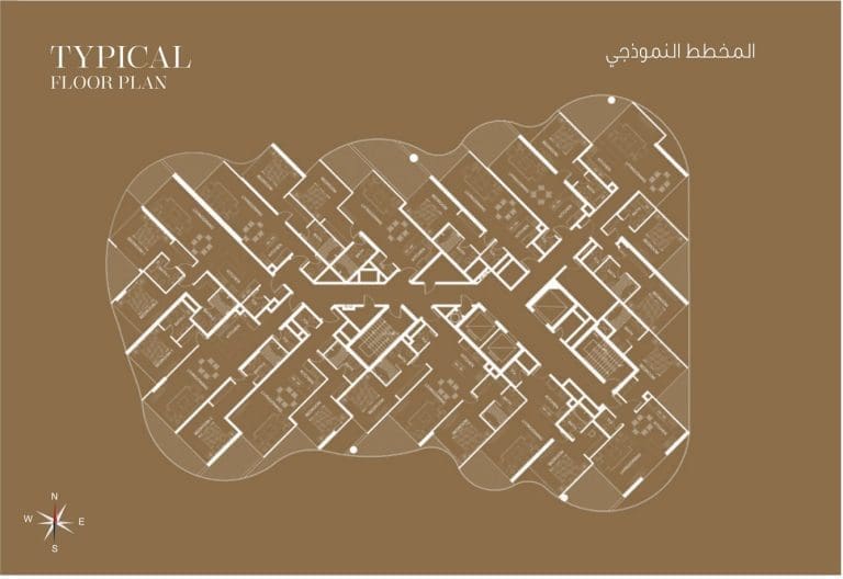 Azizi Royal Typical Floor Plan