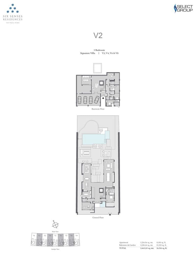 Six Senses Residences 5 Bedroom Signature Villa V2 Floor Plans