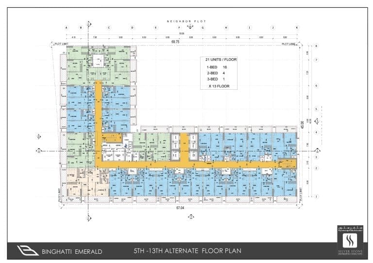 Bighatti Emerald 5th To 13th Alternate Floor Plans