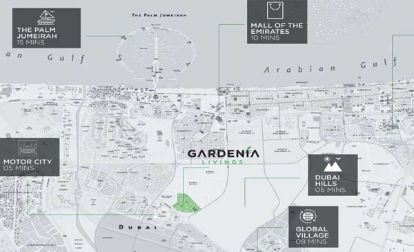 Gardenia Livings Location Map