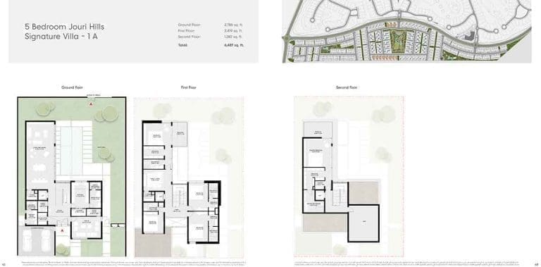 Jouri Hills 5 Bedroom Villa Type 1-A Floor Plans