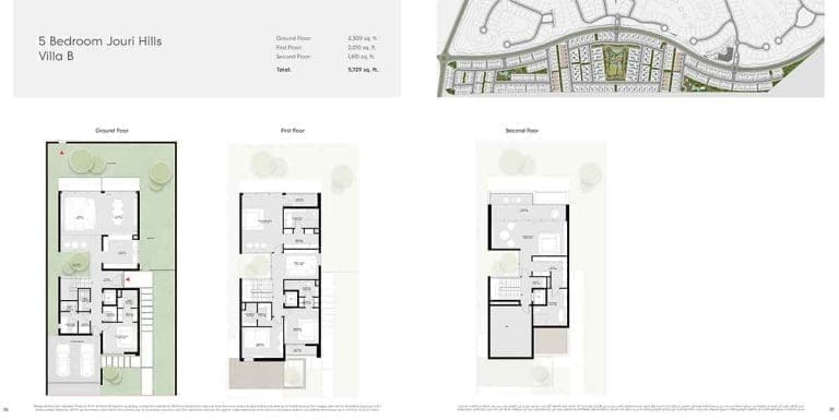 Jouri Hills 5 Bedroom Villa Type B Floor Plans