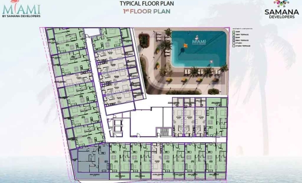 Samana Miami 2 Floor Plans