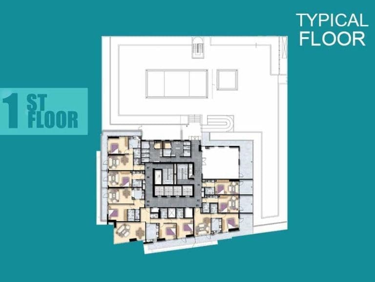 Al Manara Tower Typical First Floor Plan