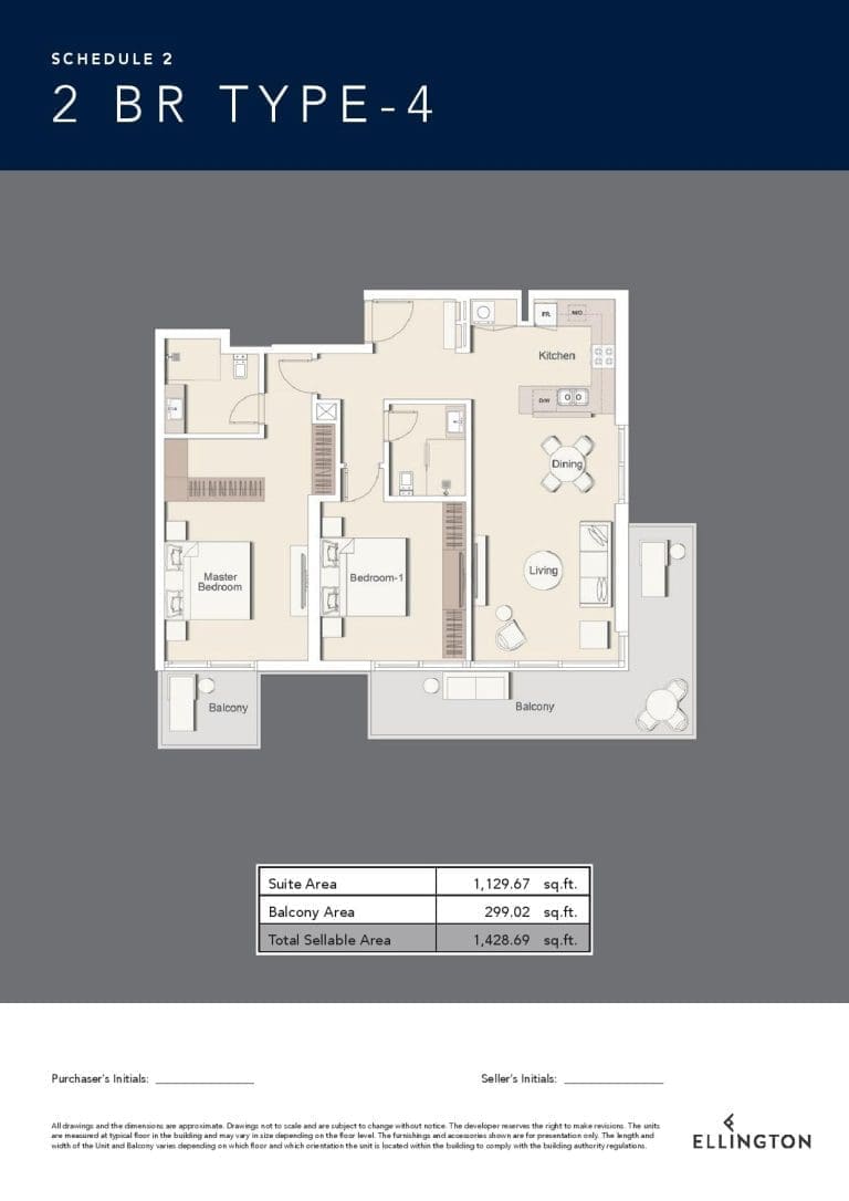 Belgravia 3 – 2 Bedroom Apartment Type 4 Floor Plans