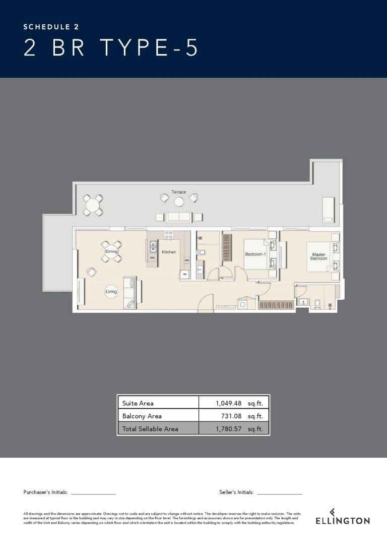 Belgravia 3 – 2 Bedroom Apartment Type 5 Floor Plans