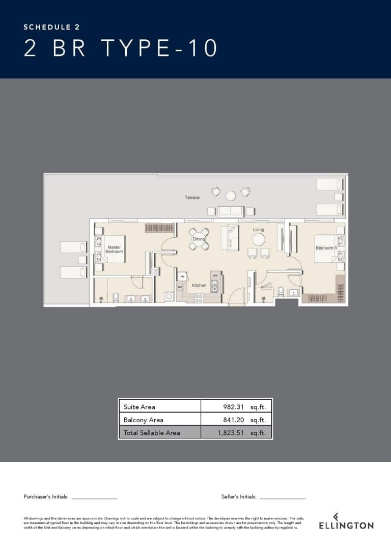 Belgravia 3 – 2 Bedroom Apartment Type 10 Floor Plans