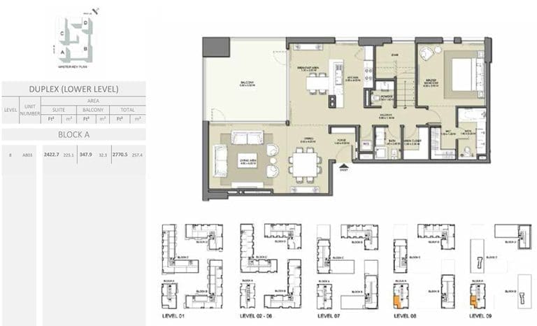 Park Point Duplex Lower Level Block A Floor Plans