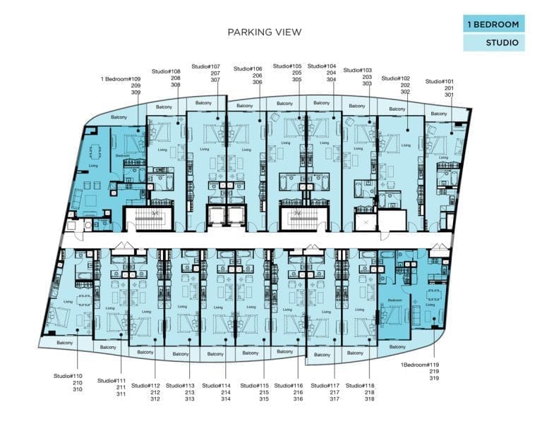 Shamal Residence Typical 1 Floor Plans