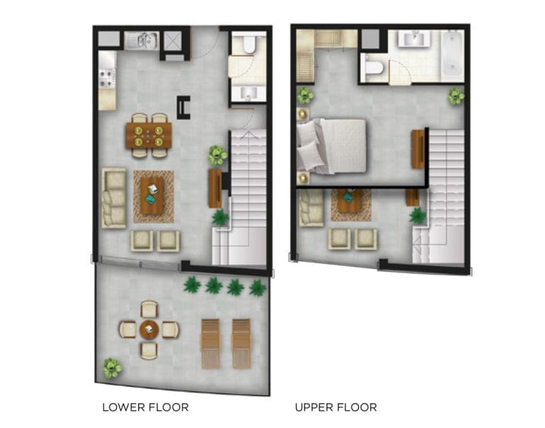 Shamal Residence Typical Loft Apartment Floor Plans