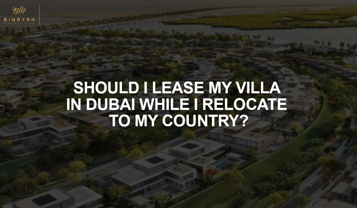Lease my villa in Dubai