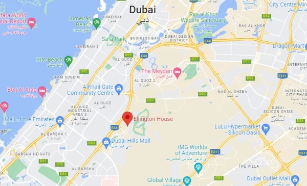 Ellington House 4 Dubai Hills Estate Location Map