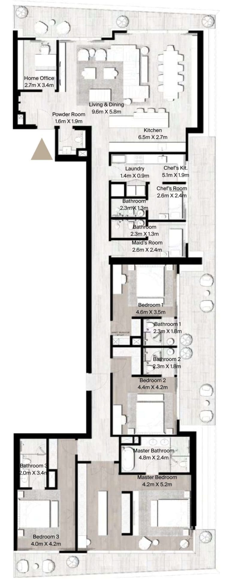 St Regis The Residences 4BR Typical 1 Floor Plans