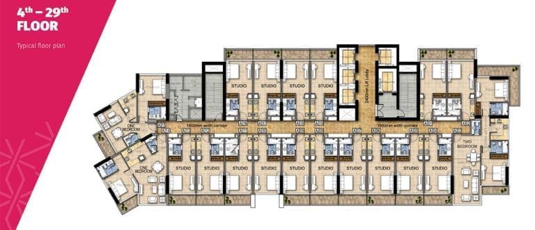 Carson Tower 04-29 Typical Floor Plans
